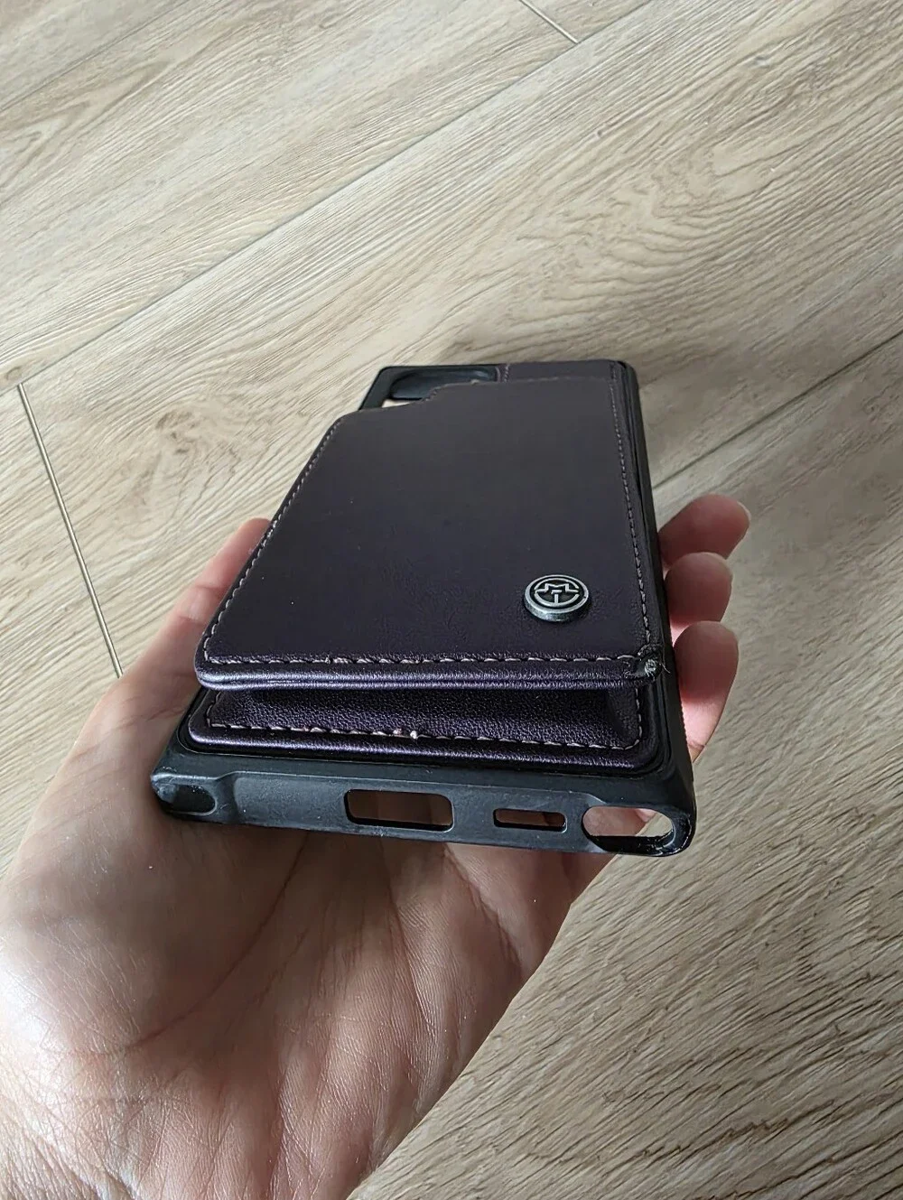 Samsung Purple Wallet Case with Cards Slot For S22 Ultra